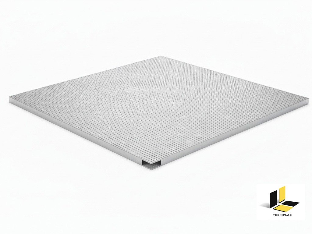 placa metalica microperforada metalica